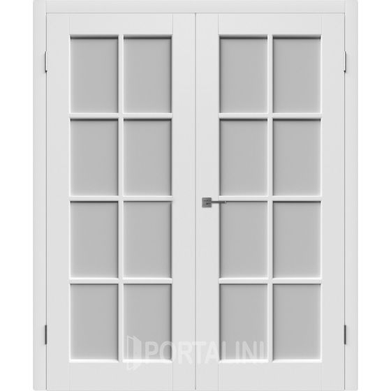 Цена на Распашная двустворчатая эмаль VFD Porta Polar белая остеклённая Купить Распашная двустворчатая эмаль VFD Porta Polar белая остеклённая