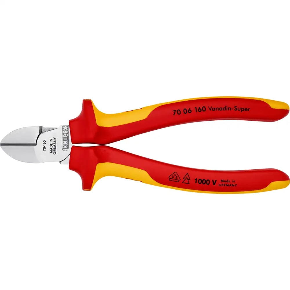 Кусачки боковые хромированные 160 мм Knipex 70 06 160