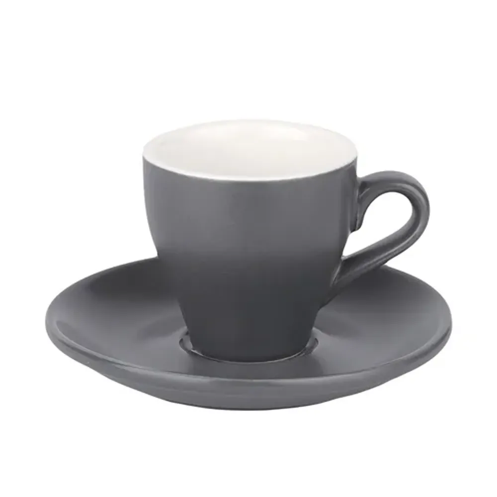 Кофейная пара 100 мл серая матовая d 6,4 см h6,2 см Barista (Бариста) P.L. Proff Cuisine [6]