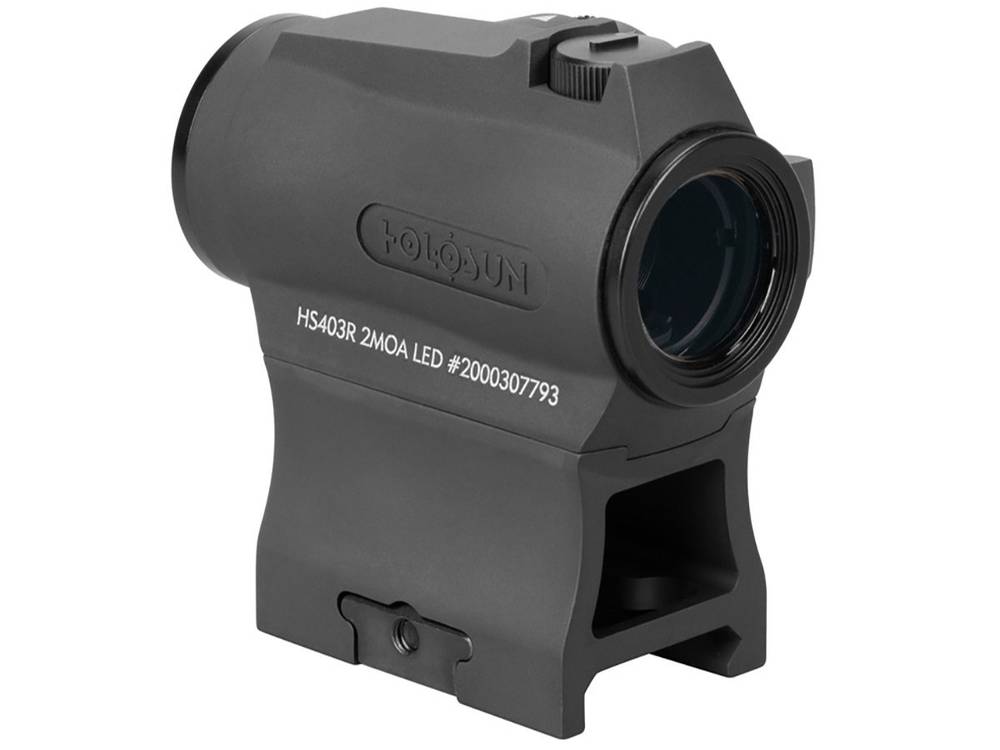 Коллиматорный прицел Holosun Micro точка 2MOA,12 подсв., +крон., яркость-барабан, U-защита, внешн.бат.,100г.