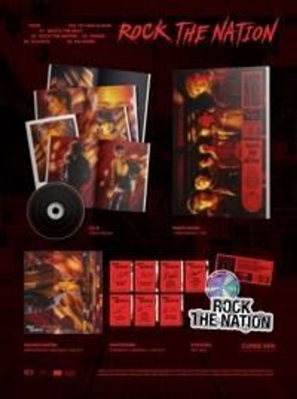Альбом WHIB - ROCK THE NATION 1st Mini Album 2 Version SET