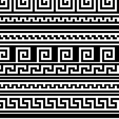 Черно-белый греческий
