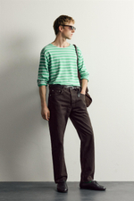 ФУТБОЛКА ЖАККАРД В ПОЛОСКУ AARON LEVINE X ZARA — ZARA