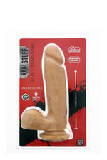 Крупный реалистичный фаллоимитатор REALSTUFF REAL FEELING DONG 9INCH - 22,8 см. (Цвет: телесный)