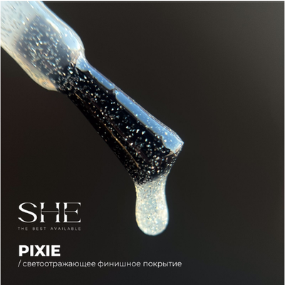 She Top Coat Pixie Топ светоотражающий, 15 мл
