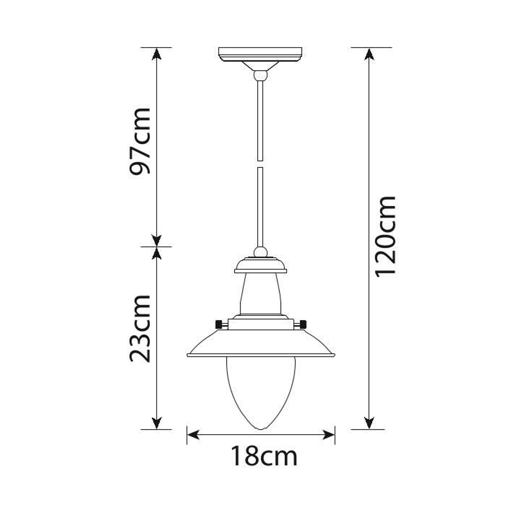 Светильник подвесной Arte Lamp Fisherman A5518SP-1RI