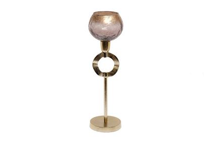 Подсвечник на металлической ножке Garda Decor 71PN-3147