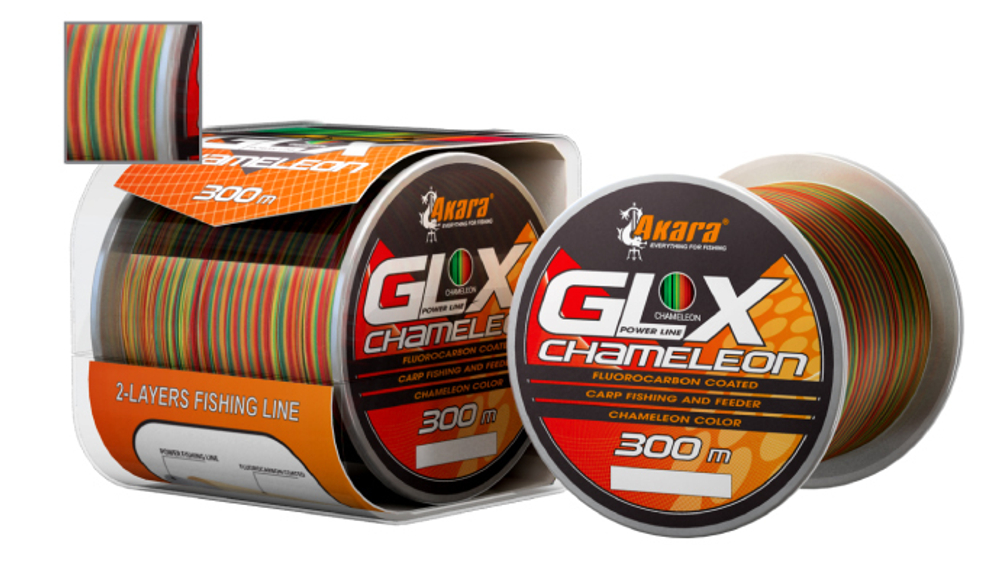 Леска Akara GLX Chameleon Power Line 300 м 0,22