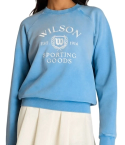 Женская Кофта теннисная Wilson Classic Crew - ally blue