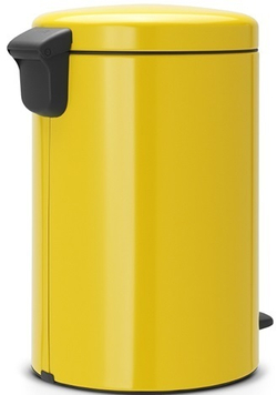 Ведро Brabantia NewIcon 20л желтая маргаритка сзади