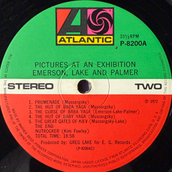 Виниловая пластинка Emerson, Lake & Palmer ‎– Pictures At An Exhibition LP