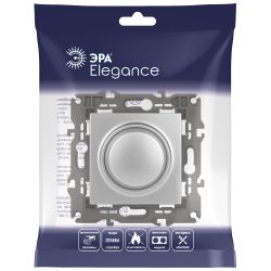 14-4101-03 ЭРА Светорегулятор поворотно-нажимной, 400ВА 230В, IP20, Эра Elegance, алюминий | Эра Elegance