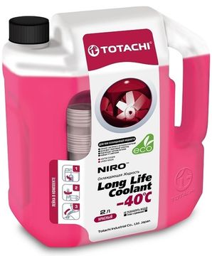 NIRO™ LONG LIFE COOLANT RED -40 C TOTACHI Антифриз красный (2 Литра)