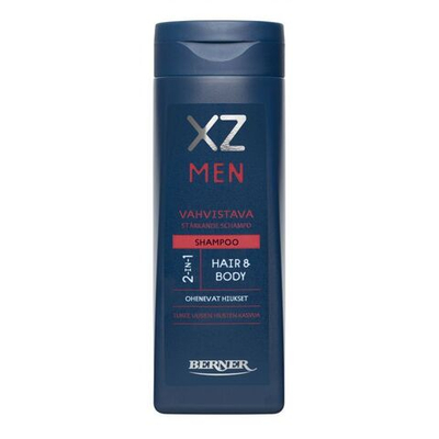 XZ 250 мл шампунь укрепляющий с витаминами 2 в 1 для мужчин (из Финляндии)
