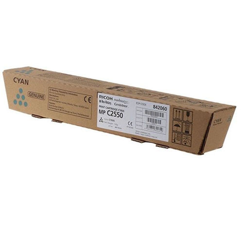 Тонер-картридж Ricoh type MPC2550E 842060 для Aficio MP C2030/C2050/C2550 голубой