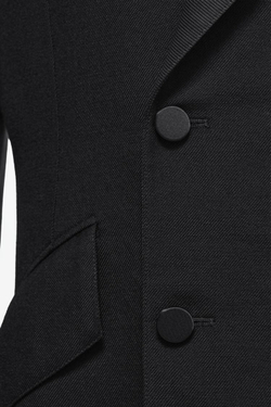ZARA X JOHN GALLIANO ПРИТАЛЕННЫЙ ПИДЖАК, ЧЕРНЫЙ