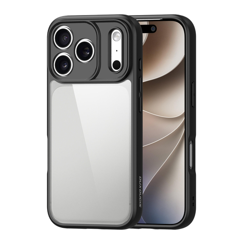 Чехол прозрачный с черными рамками для смартфона iPhone 18 Pro и 17 Pro , серия Aimo Series Case от Dux Ducis