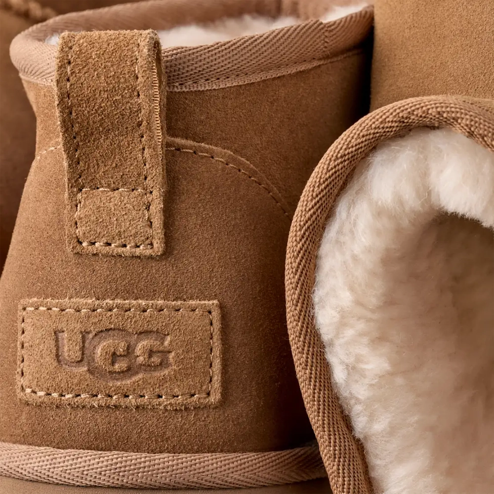 UGG Угги на платформе Classic Ultra Mini, каштановый