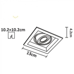 Встраиваемый светильник Arte Lamp CANIS A6661PL-1WH