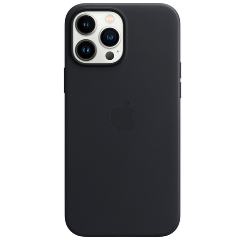 Кожаный чехол с поддержкой MagSafe Apple Leather Case для iPhone 13 Pro Max, Midnight (Темная ночь)