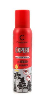 Репеллент СЛЕДОПЫТ EXPERT с ванилью, от мошек и комаров, аэрозоль, 150 мл/24/