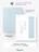 Чехол книжка для iPad 5/6 (9,7") / Air 1/2 (9,7") Gurdini Milano Series Cloud Blue