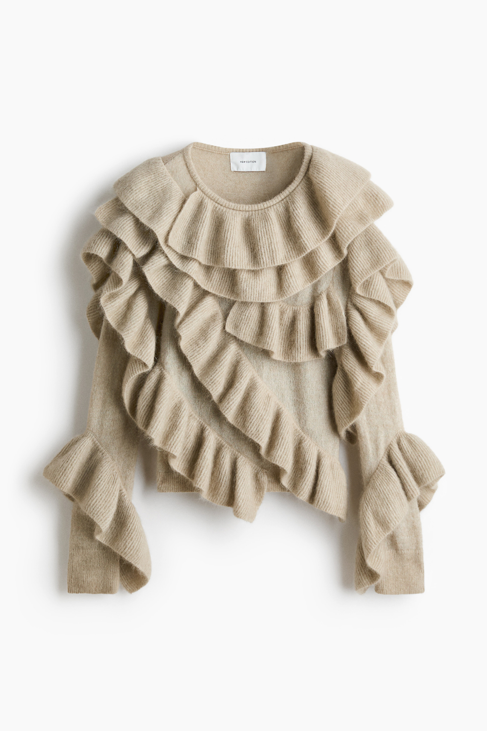 Короткий свитер с воланами - H&M