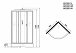 Душевая кабина Niagara Classic 80x80 NG-3503-14F с гидромассажем