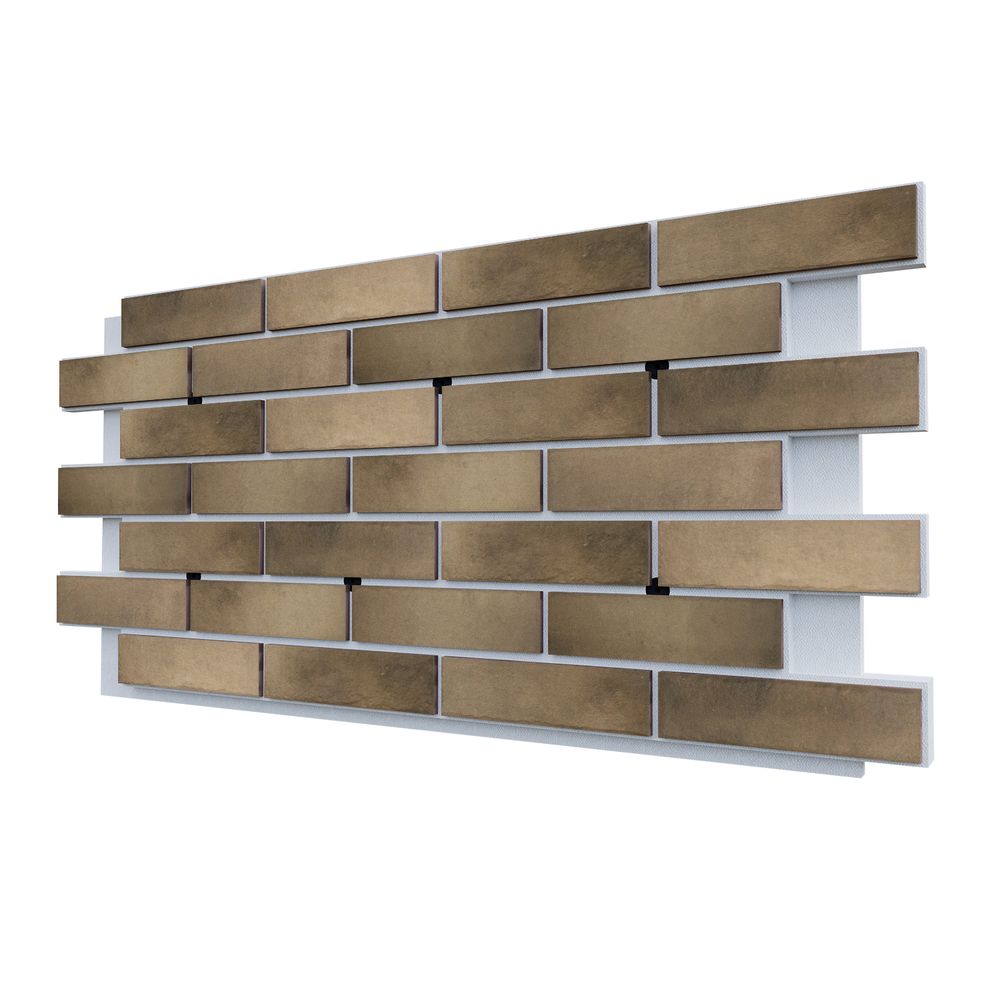 Клинкерная фасадная термопанель ППС25 Cerrad Retro Brick Pepper 1150x540