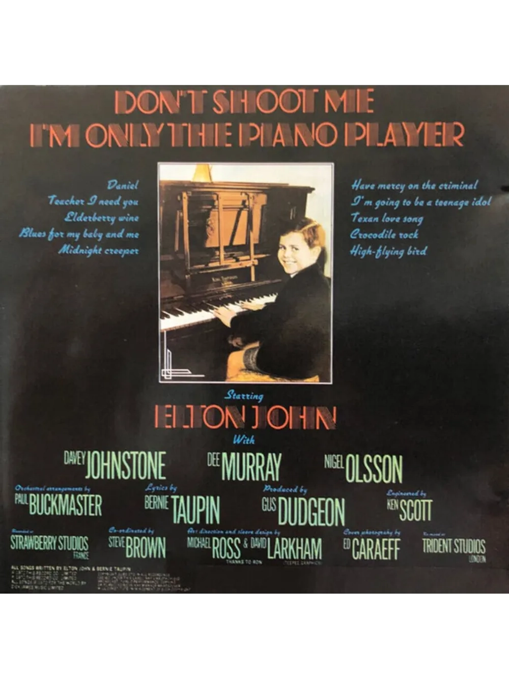 Elton John — Don’t Shoot Me I’m Only The Piano Player