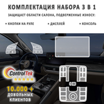 TANK 500 (2023) - комплект защитных матовых пленок 3 в 1. Пленка защитная ControlTek HYBRID со слоем TOP COAT. Толщина: 6 mil. (175 мкм.)
