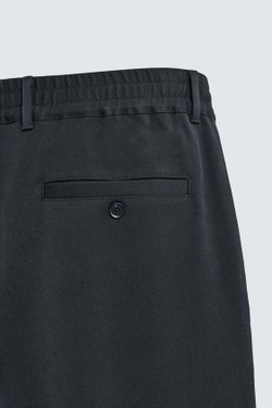 ZARA БРЮКИ STRAIGHT FIT КОМФОРТ, МОРСКОЙ СИНИЙ