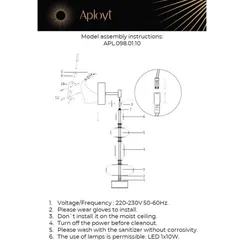 Бра Viktoir APL.098.01.10 Aployt