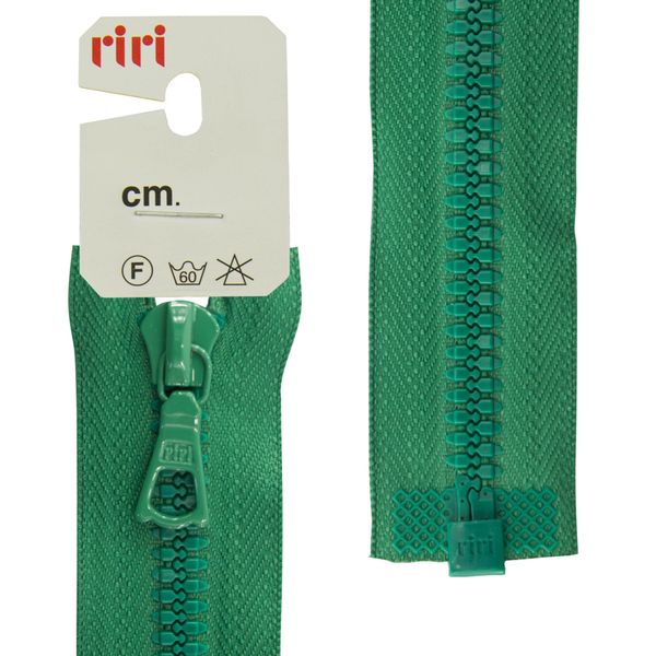 Молния трактор RIRI Т6 (6 мм) 1 зам., разъем., 40 см, цв.2715, ярко-зеленый, 1 шт