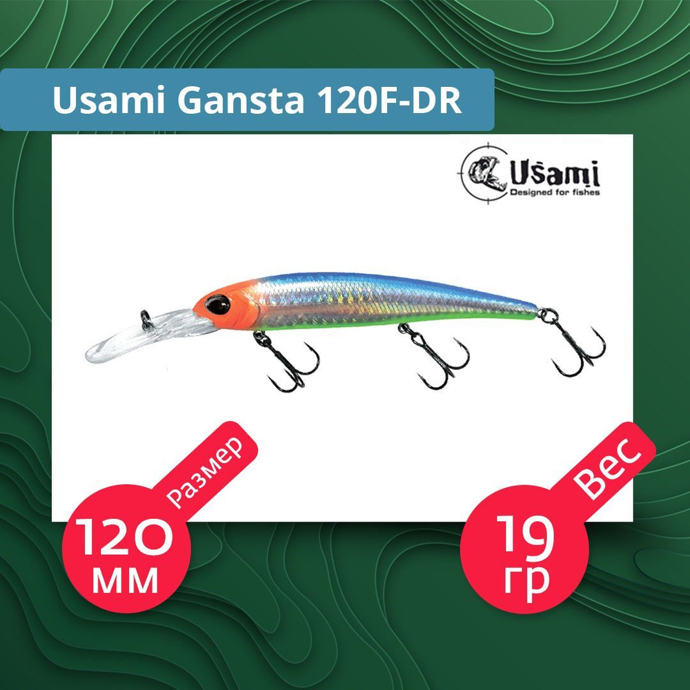 Воблер для рыбалки Usami Gansta