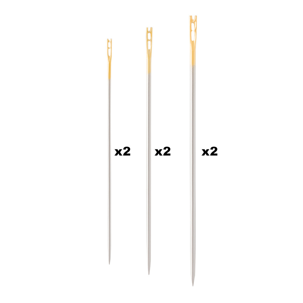 Иглы ручные с упрощенным вдеванием Easy Threading №4-8, 6шт, PONY 12851 (12351)