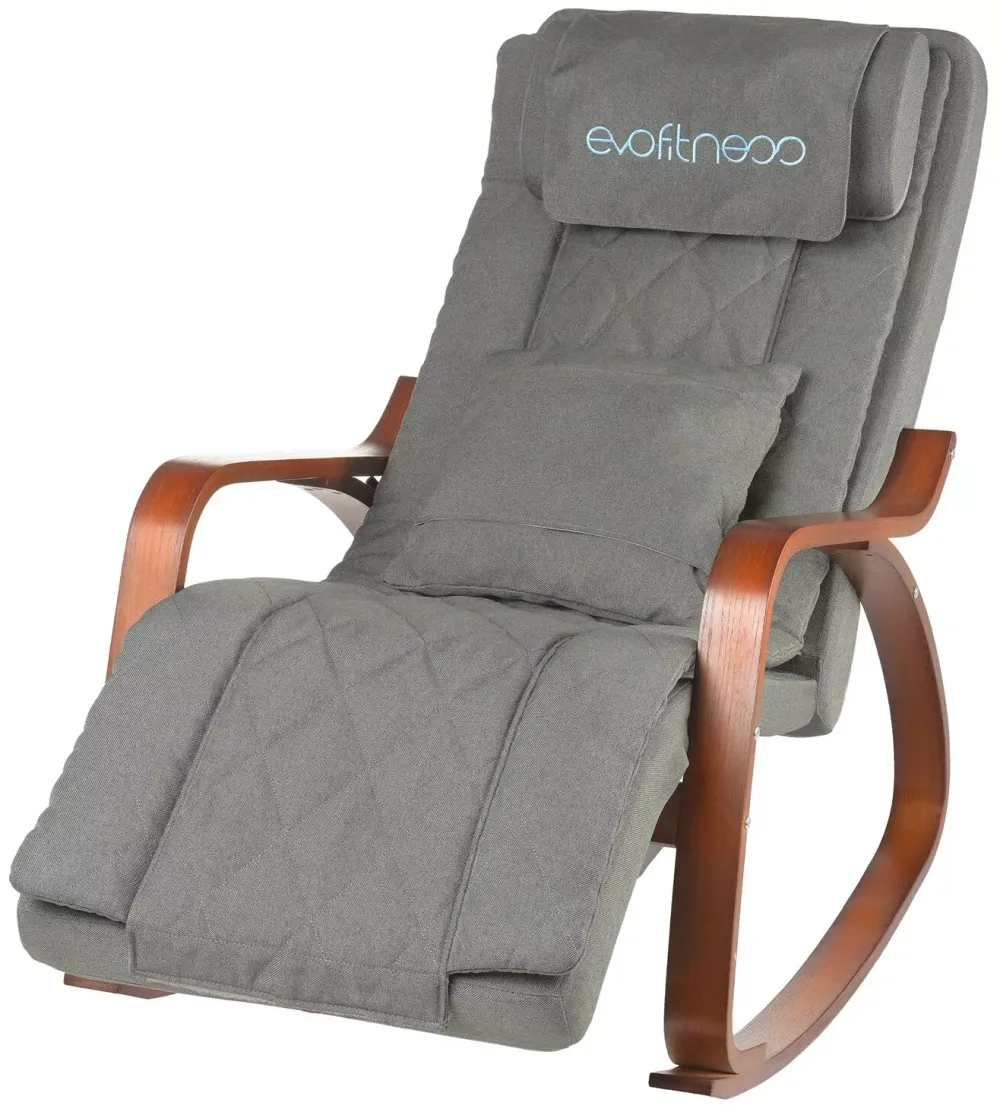 Массажное кресло-качалка Evo Fitness Home Grеy