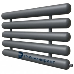 Регистр отопления РСЭ-5x133x4,0-4000 пятирядный секционный с эллиптическими заглушками