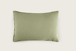 Постельное белье 2 спальное евро Arya home Natural Stone Washed зеленое
