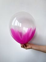 Шар Браш 30 см розовый фуксия (БГ-17)