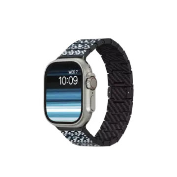 Хромированный ремешок   Pitaka Dreamland для Apple Watch (лестница / мозаика)
