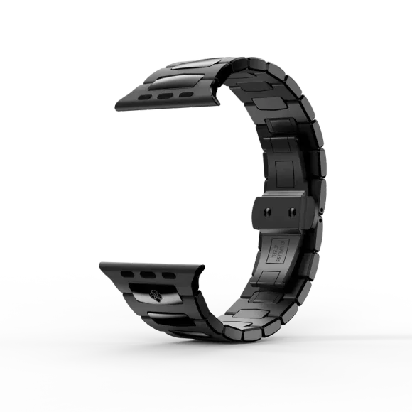 Ремешок для Apple Watch 49/46/45 - ROYAL II Чёрный/Сталь