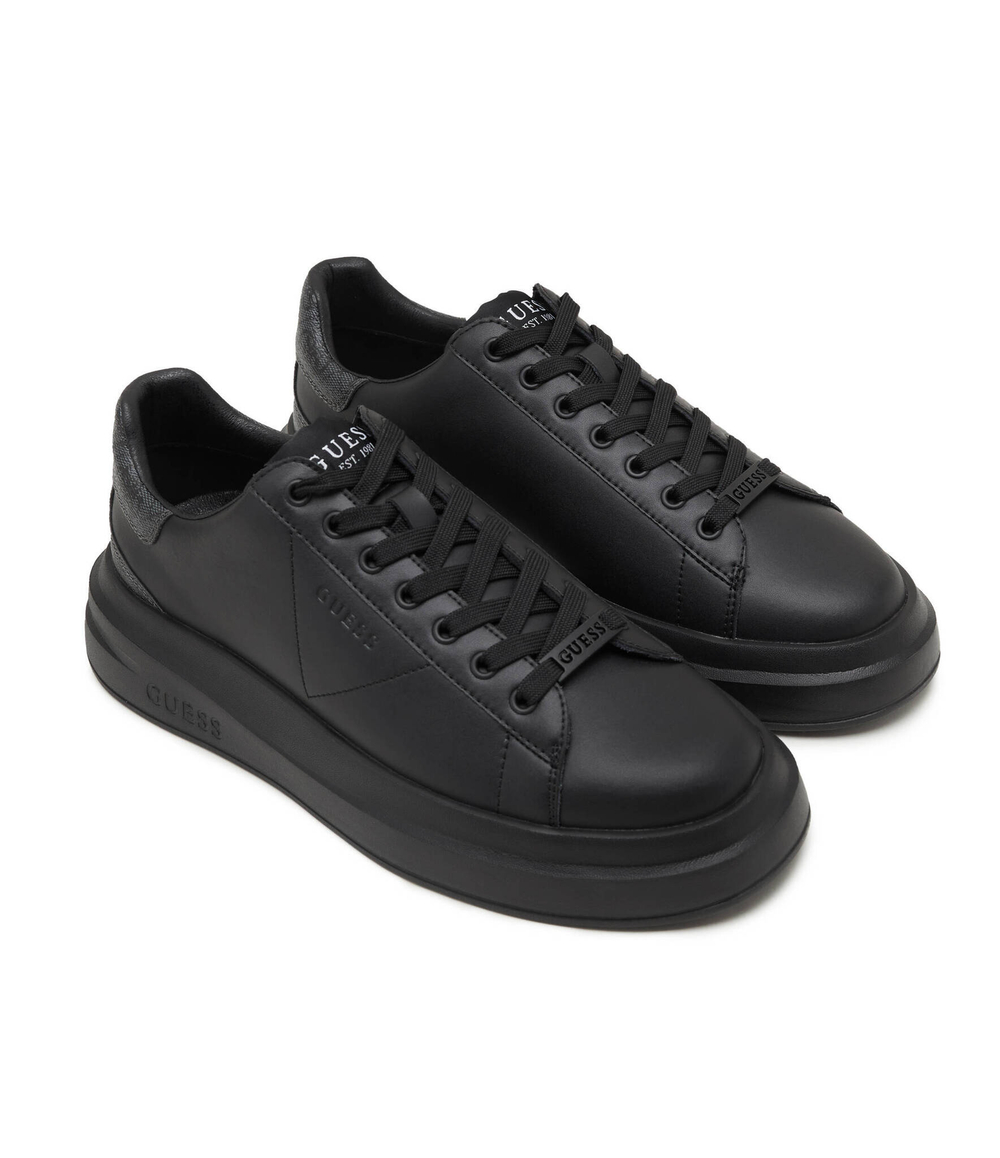 Кожаные кроссовки elba Guess - черный(FMPVIB LEA12)