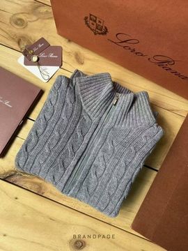 Свитер серый от Loro Piana Treccia BP5-197962