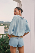 РУБАШКА В ПОЛОСКУ С УЗЛОМ — ZARA