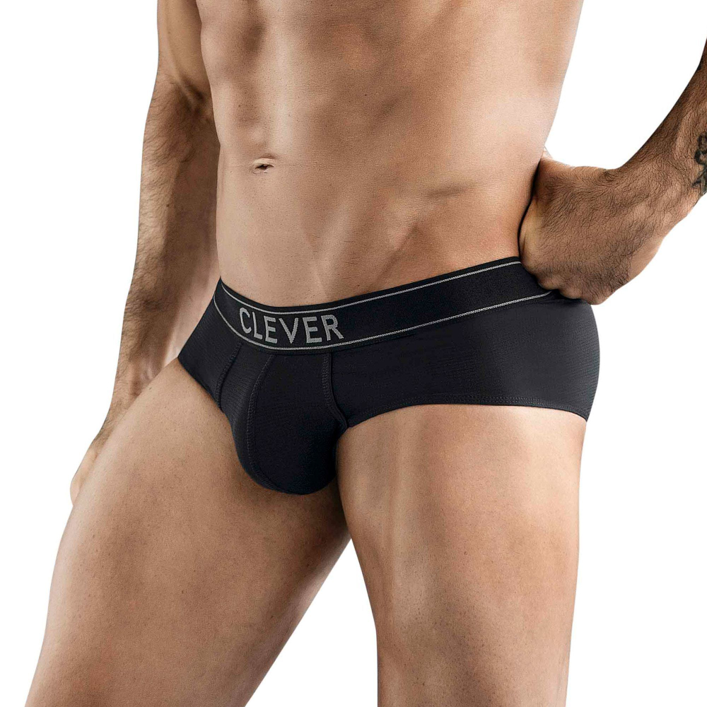 Черные мужские трусы-брифы Clever Berna Classic Brief