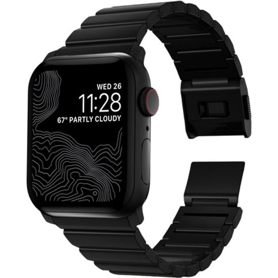 Титановый браслет Nomad для Apple Watch 42, 44, 45 мм и Ultra, черный