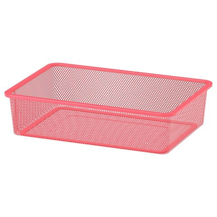 IKEA TROFAST  (ИКЕА ТРОФАСТ)  -  Контейнер из проволоки, светло-красный, 42x30x10 см