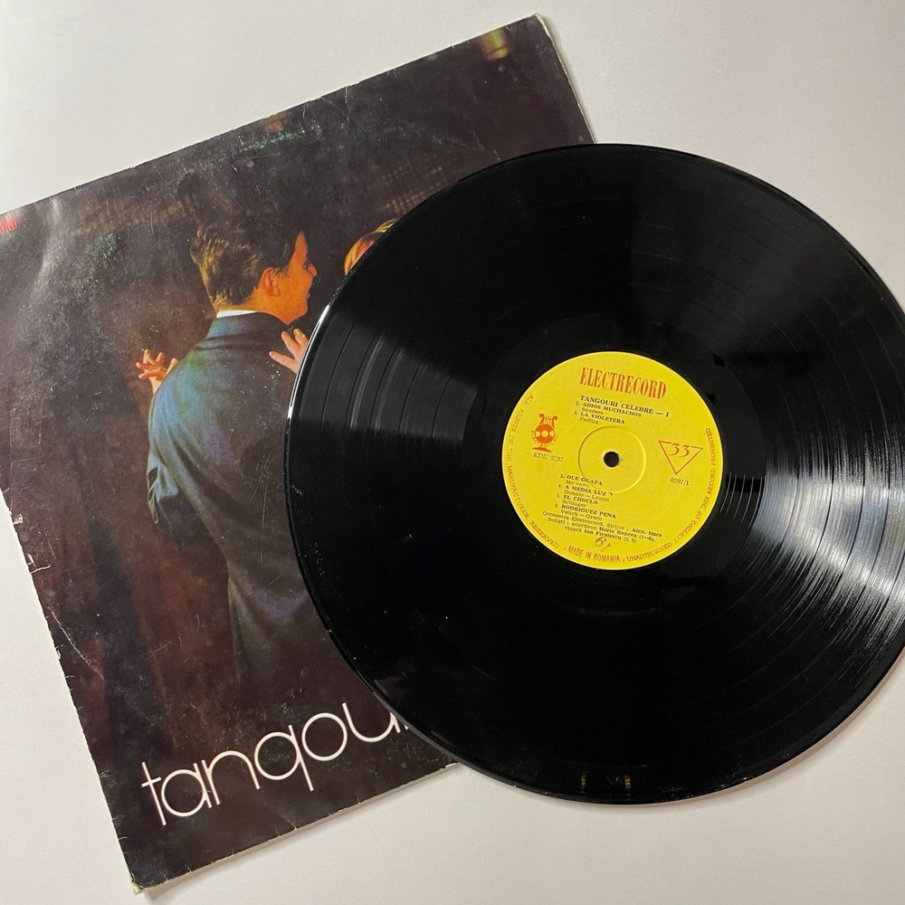 Винтажная виниловая пластинка LP Orchestra Electrecord , Dirijor Alex. Imre Tangouri Celebre I (Румыния 1968)