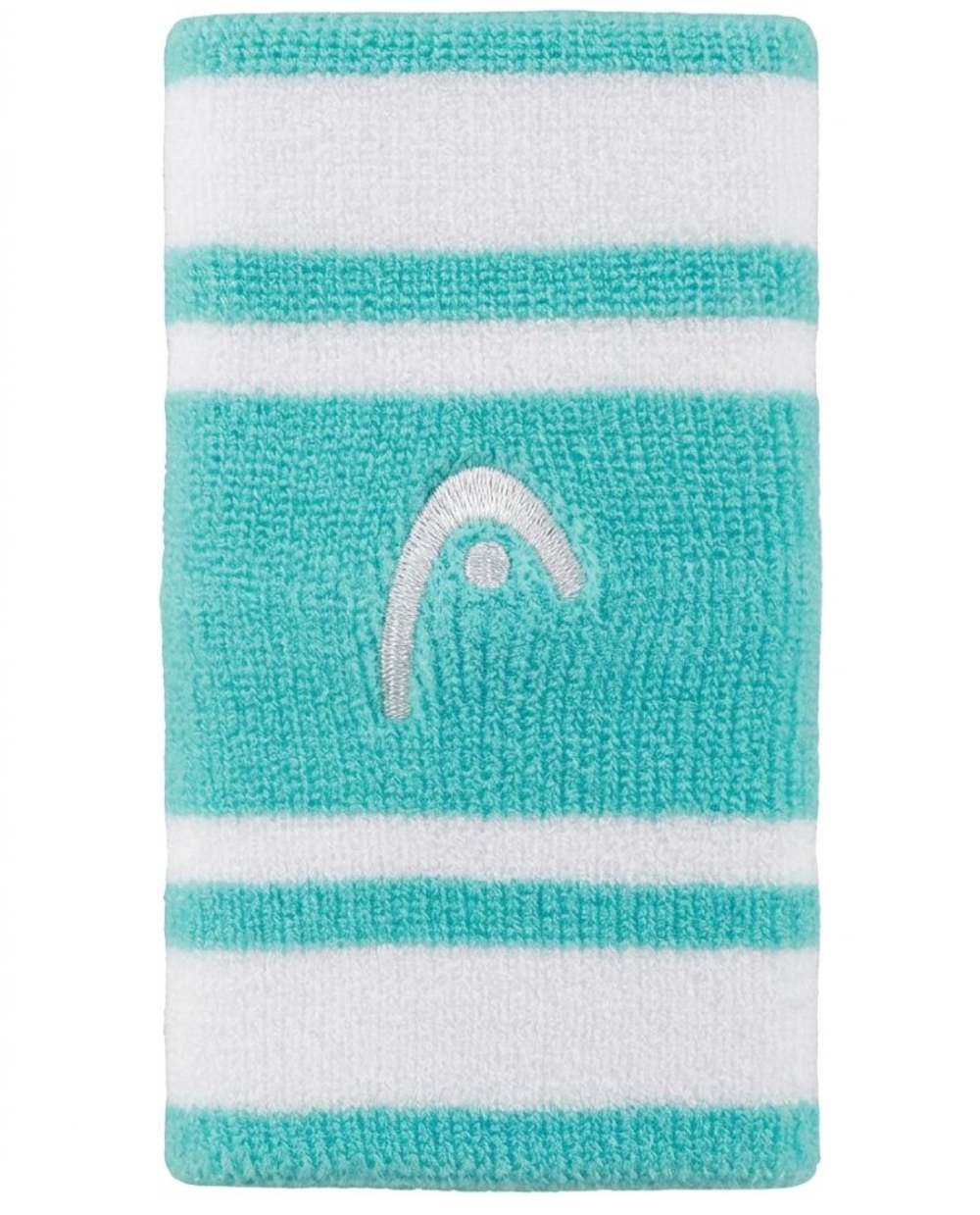 Frotka tenisowa Head Wristbands Striped 5" - tourquoise/white